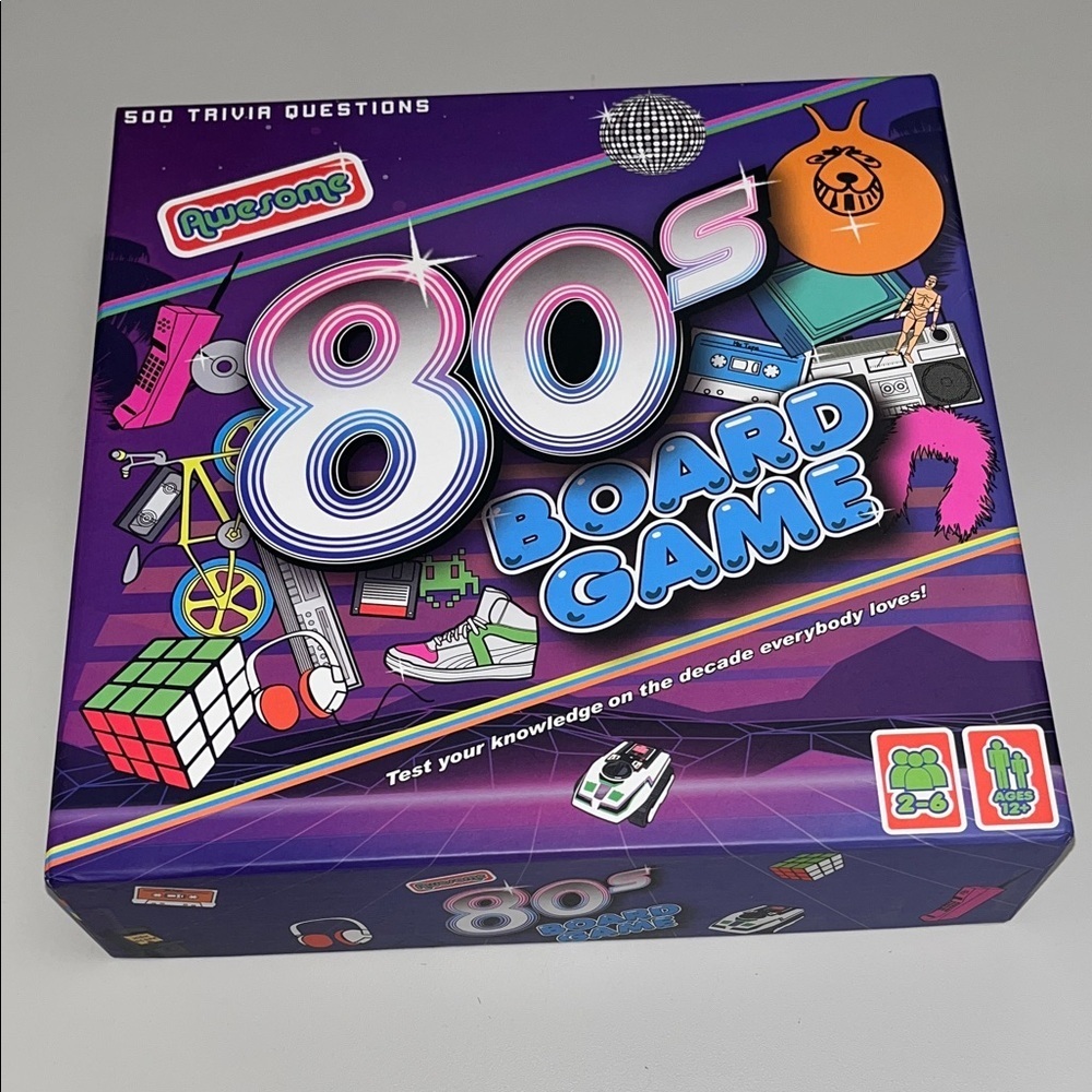 Awesome 80s NWT / Unused Board Game - Trivia Party Game